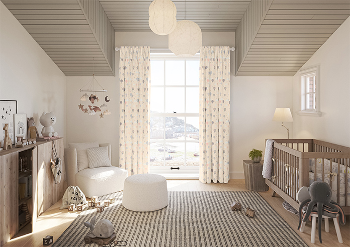 Balloon Festival, Soft Cream - Made to Measure Curtains - Image 14